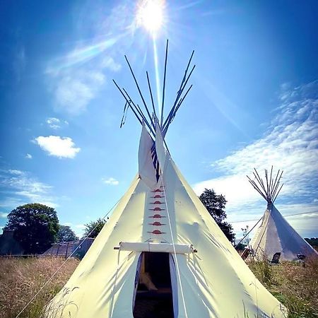 Terra-Tipike, Tipi A La Ferme Entre Terre Et Mer Trebry ภายนอก รูปภาพ