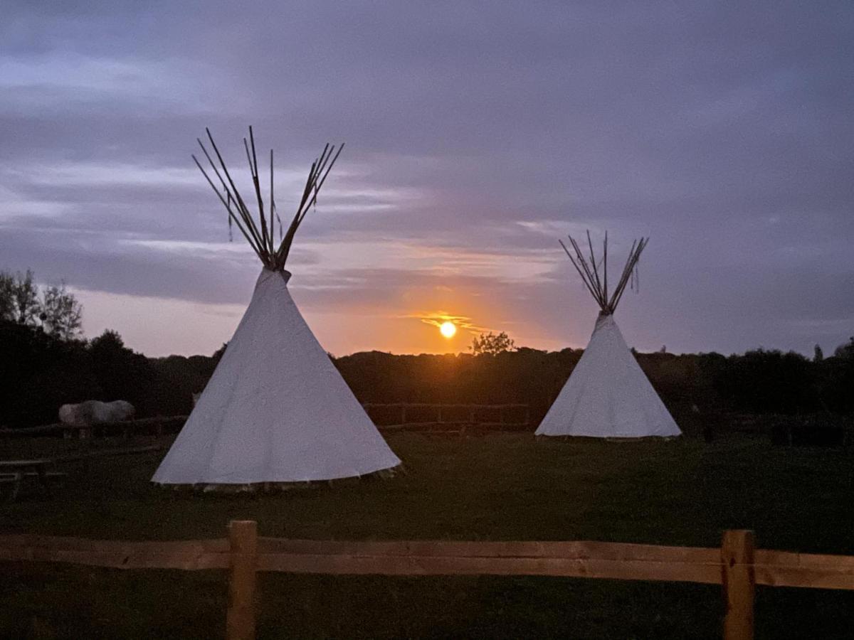 Terra-Tipike, Tipi A La Ferme Entre Terre Et Mer Trebry ภายนอก รูปภาพ